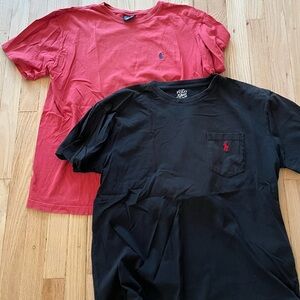 Ralph Lauren Red and Black T-Shirts